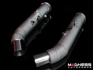 Alfa Romeo Giulia Downpipe Set - 2.9L - TUO - w/ Heat Shield 
